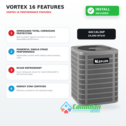 Kepler Vortex 16 Top Discharge Air Conditioner