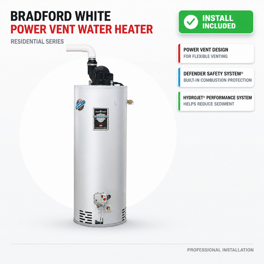Bradford White Power Vent Water Heater