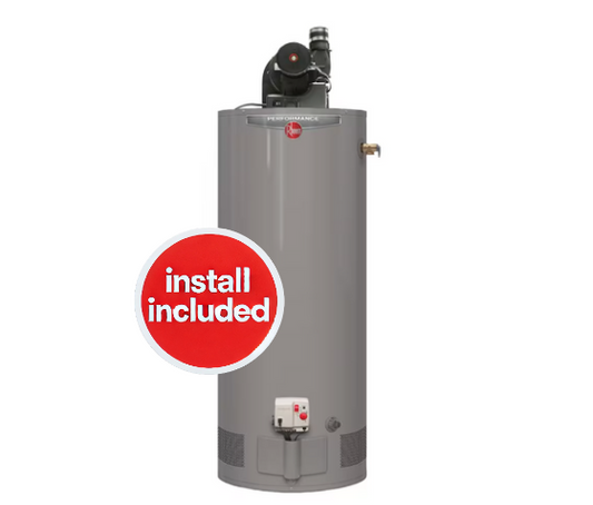 Rheem Performance 50 Gallon (189L) 6 Year 36,000 BTU Power Vent High Efficiency Tank Gas Water Heater